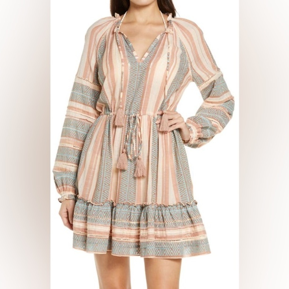 Veronica Beard Danica Printed Cotton Mini Dress
